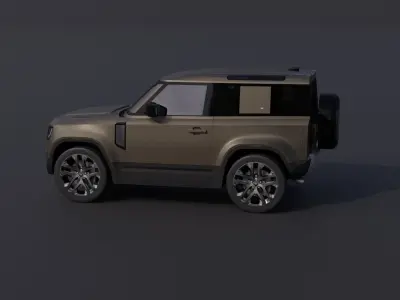 Land Rover Defender 90 Low-poly 3D model