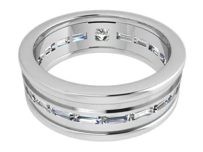 Princess Band Ring 3683 3D print model