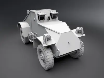 Australian Dingo Scale model  3D print model