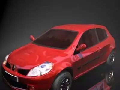Renault Clio Low-poly 3D model