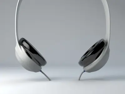 Headphones beats Low-poly 3D model
