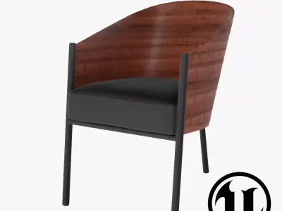 Coste Chair UE4 Low-poly 3D model