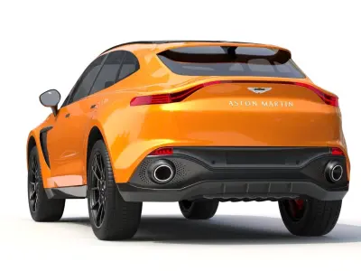 Aston Martin DBX Golden Saffron 3D model