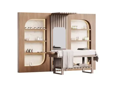 Modern spa and accessories 01 3D model