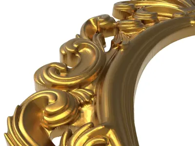 carved frame 3D model 40