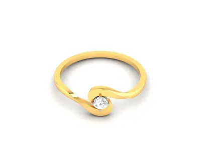 Women Engagement Ring 3dm STL FBX OBJ Render 3D print model buy