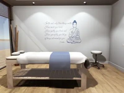 Massage Room Low-poly 3D model