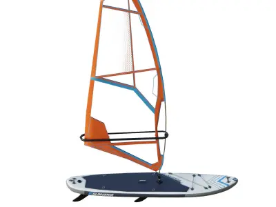 Gladiator Windsurfing Board Low-poly 3D model