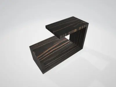 CoffeeTable1 end table with shelf Free 3D model
