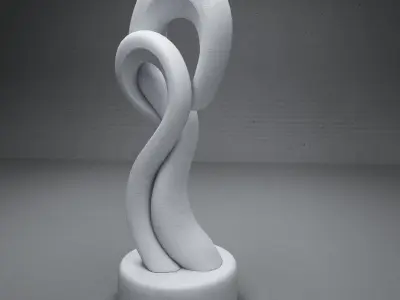 modern Abstract sculpture 03 3D model