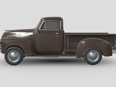 Chevrolet 3100 Pickup 1951 Low-poly 3D model