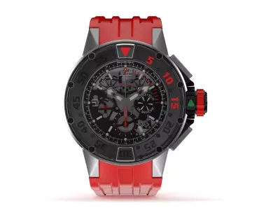 Richard Mille RM 032 Red Luxury Watch 3D model