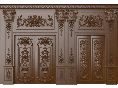 Royal Door 1 3D model