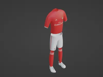Benfica Sportwear Low-poly 3D model