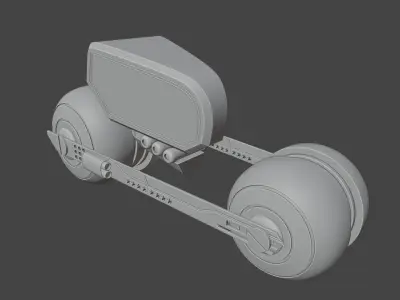 Sci-Fi Vehicle Free 3D Model Free 3D model