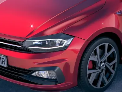 Volkswagen Polo GTI 2018 3D model