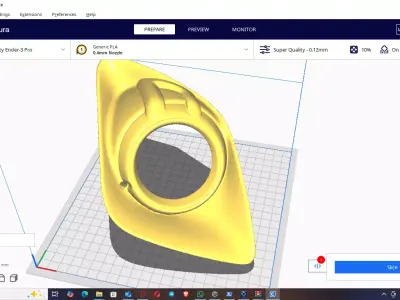 Mitsubishi AsX 2011 fog light cover cobertor alogeno 3D print model