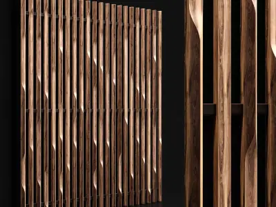 Wooden planks 3 3D model