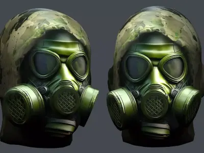 Helmet 3d model military combat Military Low-poly Low-poly 3D model 73