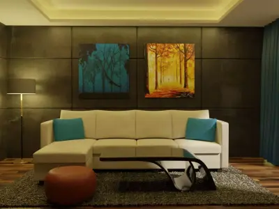 Modern Livingroom 3D print model