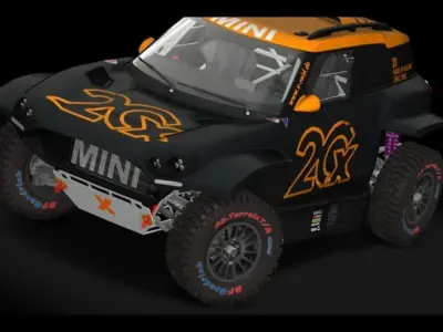 MINI John Cooper Works Rally Plus Dakar 3D print model