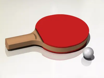 Table Tennis Bat 3D print model