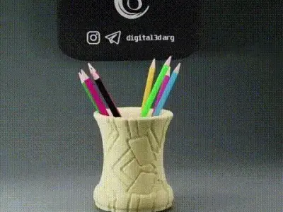 PACK PENCIL HOLDER WITH PATTERNS X20 3D print model