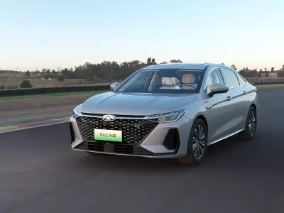 2025 Chery FulWin A8 with lowpoly interior Low-poly 3D model