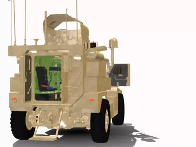 colgar mrap 4x4  Low-poly 3D model