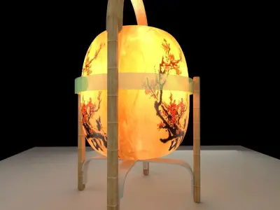 Chinese lantern 3D model 6