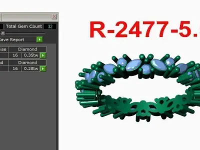 Band Ring 3D print model 6
