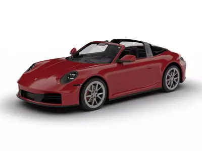 Porsche 911 Carrera Targa 4S 2025 3d model 3D model