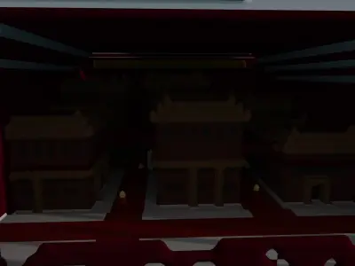 fly city Free low-poly 3D model