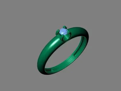 Rings for Women Womens Rings Stone Ring Ready STL 3DM Models  3D print model 14