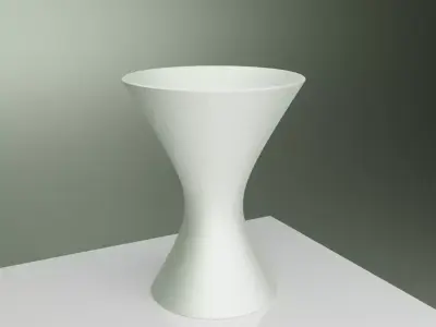 Modern Hourglass Vase 3D print model
