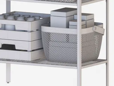 BAGGEBO Shelving Uint 2 3D model