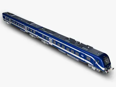 Siemens Viaggio Light Train Carts and Locomotive 3D model