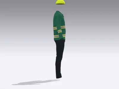 Engineer Uniform  Low-poly 3D model