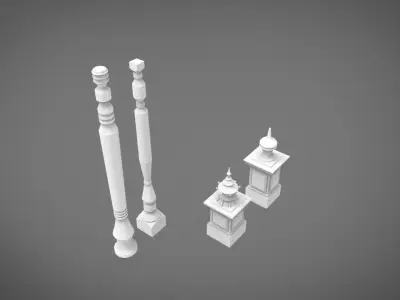 Pillar architecture 3D print model purchase