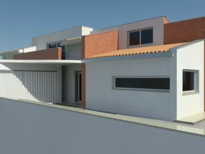 MagHome house with two bedrooms and living room 3D model