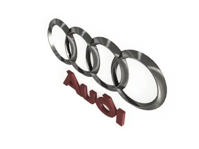 3D Audi Emblem 3D model