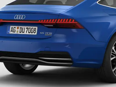 Audi A7 Sportback S-Line 2019 3D model
