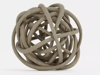 Decorative Lata Ball Low-poly 3D model