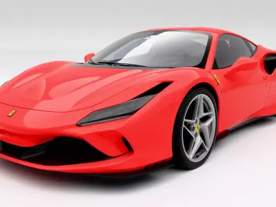 Ferrari F8 Tributo 2020 Low-poly 3D model purchase