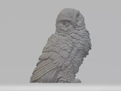 Little Owl 3D Model 3D print model