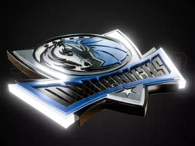 Dallas Mavericks logo - Cinematic - 3D print 3D model