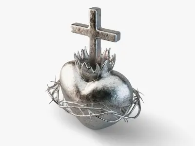 Sacred Heart Symbol 3D model