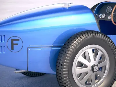 Bugatti Type 35 1925-1929 VRAY 3D model