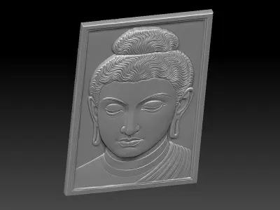 8 BUDDHA CNC Relief Model 3D print model
