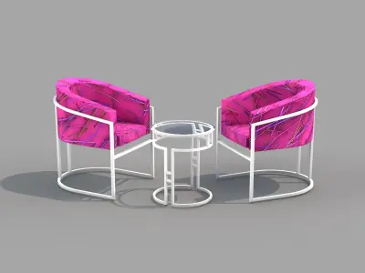 kit sofa alegro pink 3D model
